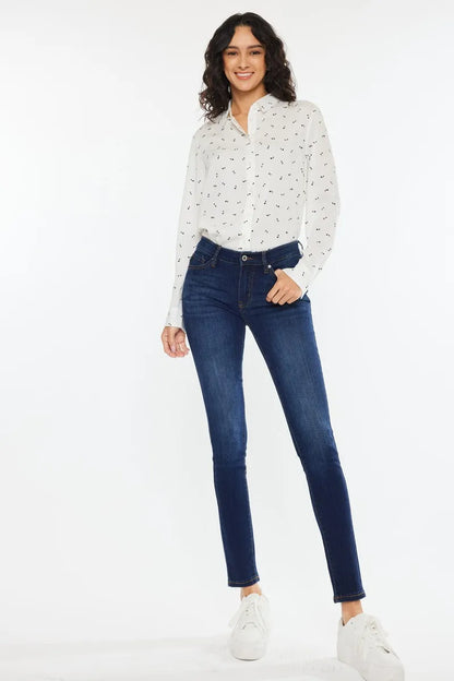Kancan Mid Rise Super Skinny Jeans