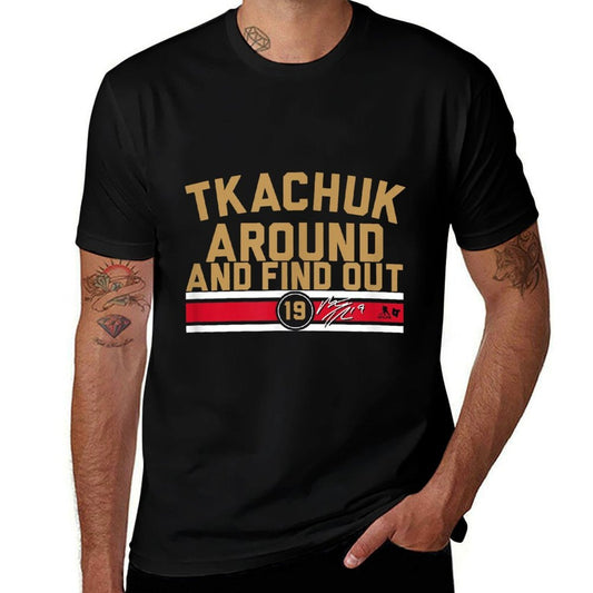 Matthew Tkachuk Around And Find Out - Florida Hockey  Soft T-Shirt