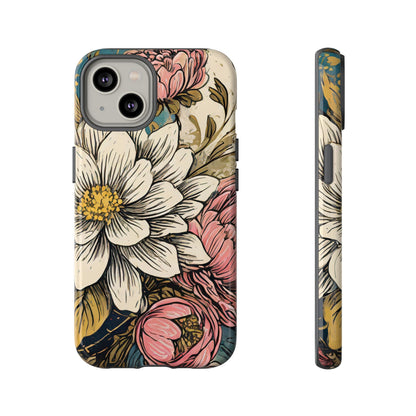 Beautiful White Floral Tough Case