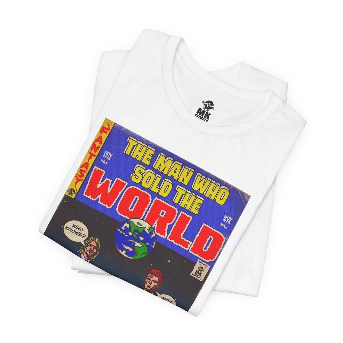 Bowie & Cobain - The Man Who Sold the World - Unisex Jersey Short Sleeve Tee