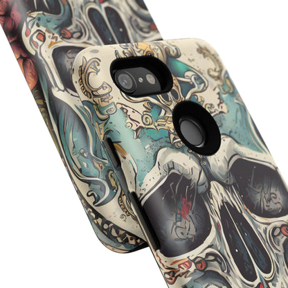 Abstract Skull Tough Phone Case