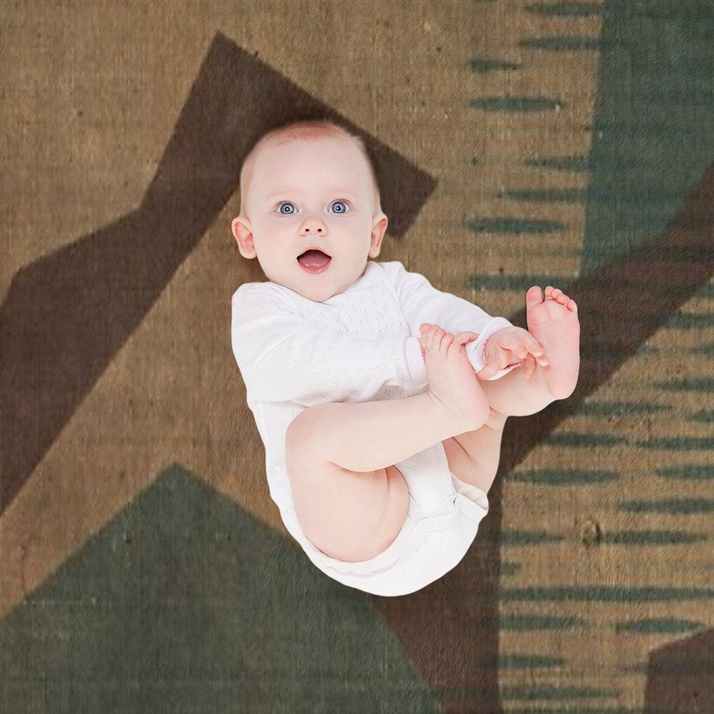 Splintertarn German Ww2 Camouflage (Version 2) Throw Blanket