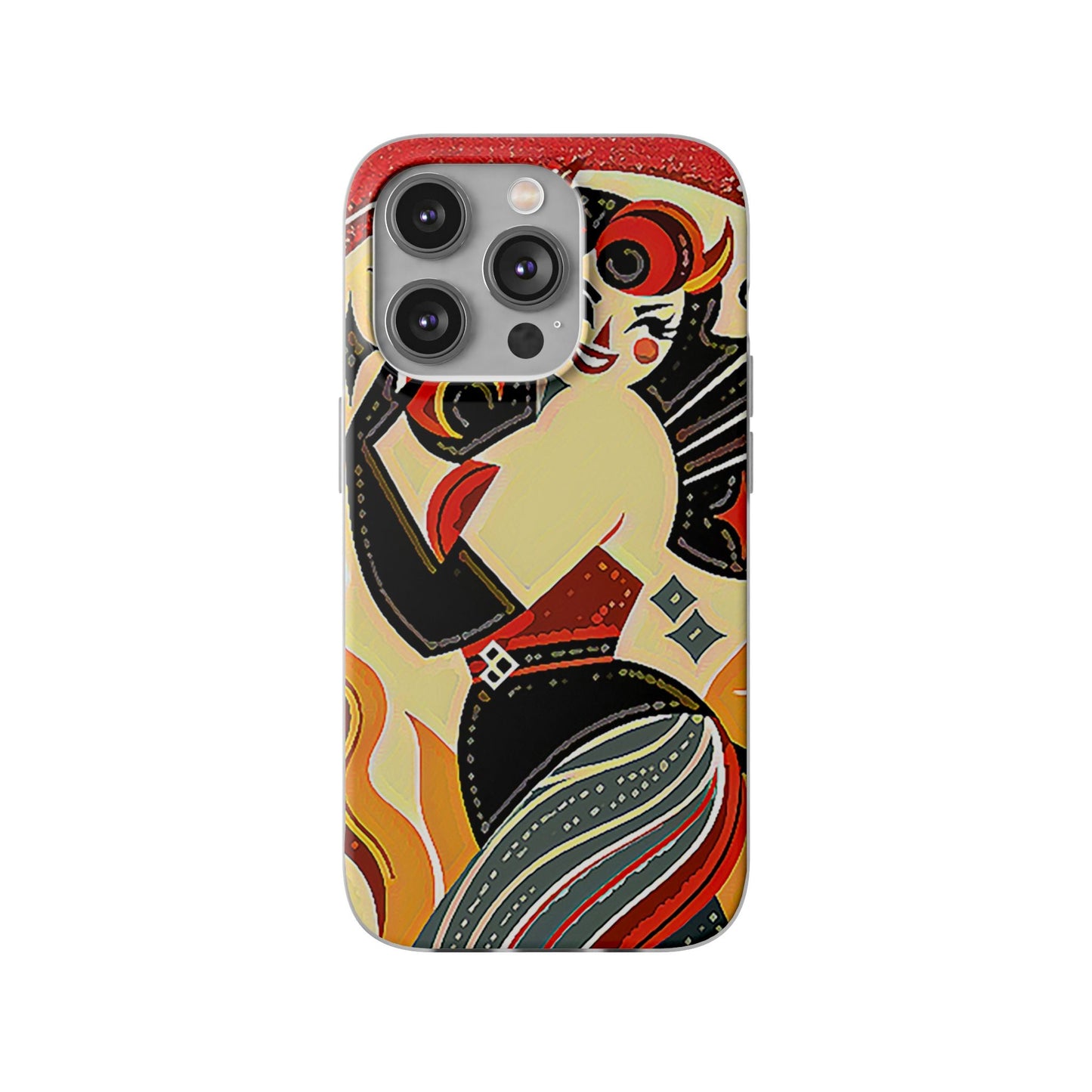 Red & Black Female Devil Flexi Phone Case