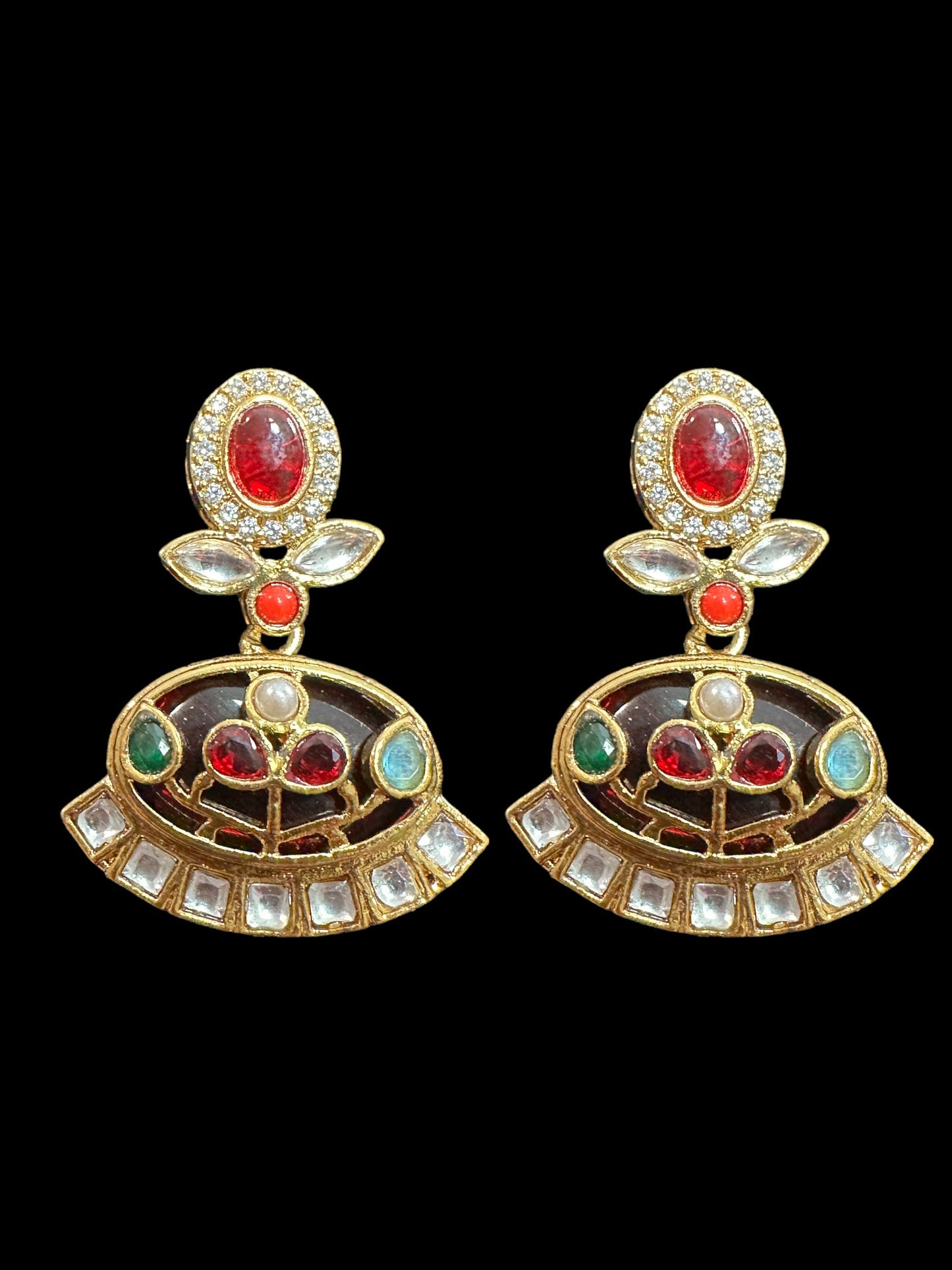 C335 kundan choker set - Navratan ( READY TO SHIP )