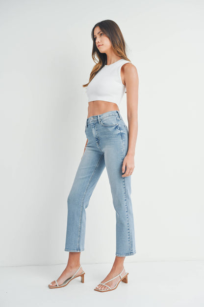 The Nikki Classic High-Waisted Straight Leg Jeans