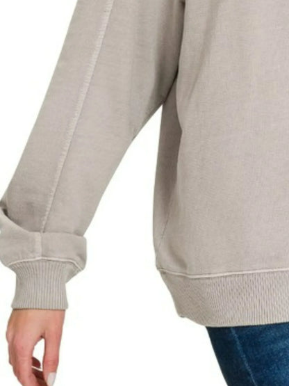 Garden Naked French Terry Pigment Dye & Enzyme Washing Hoodie