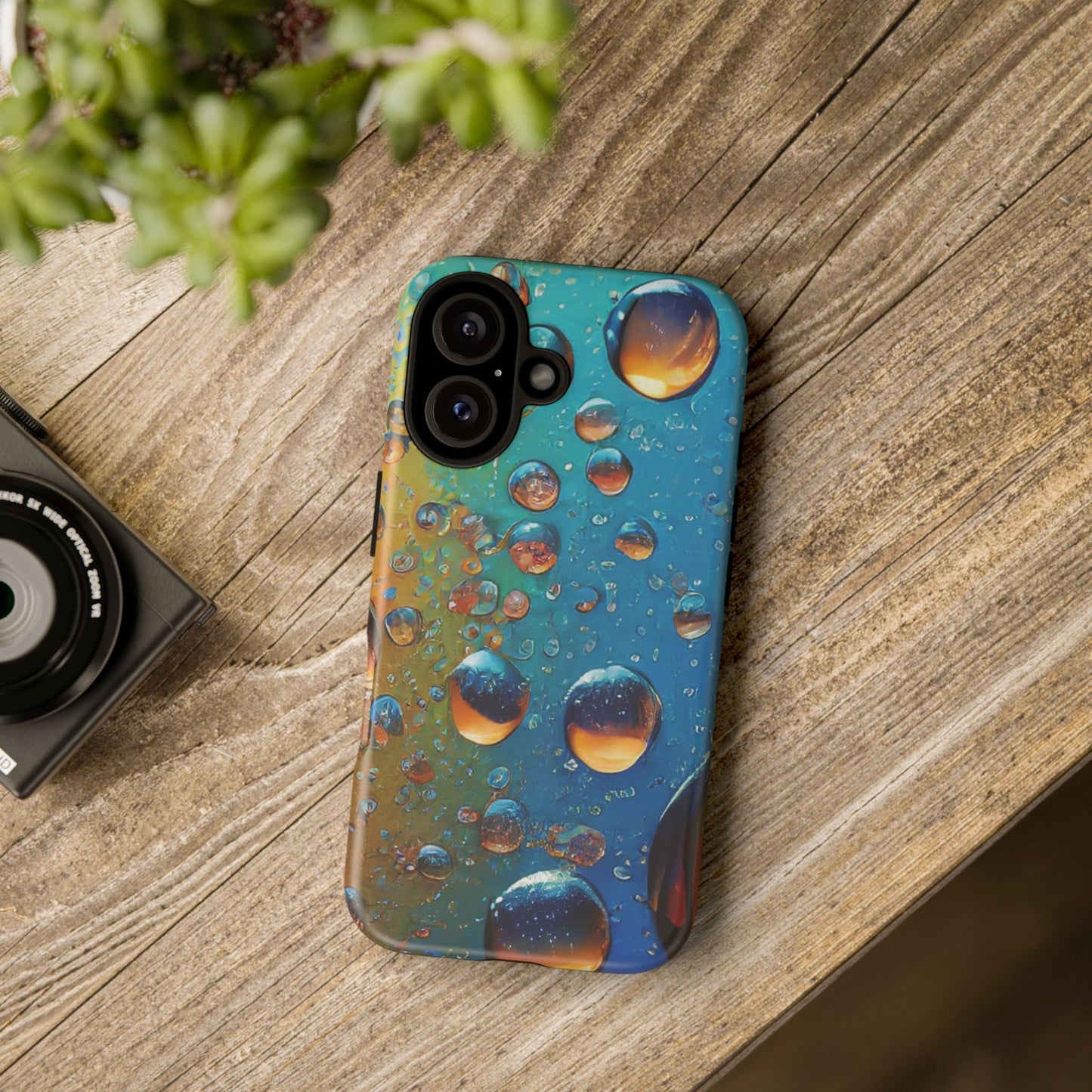 Colorful Water Droplets Tough Phone Case