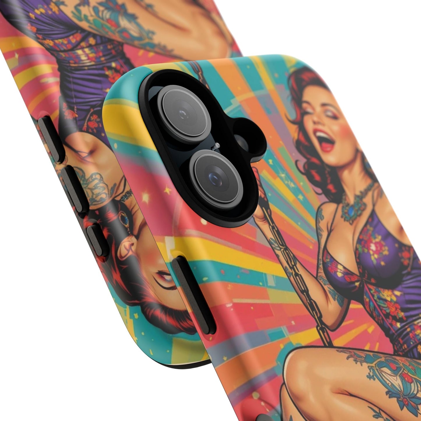 Bold Retro Pin-Up Tough Phone Case