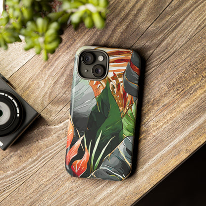 Tropical Leaf Tough Phone Case