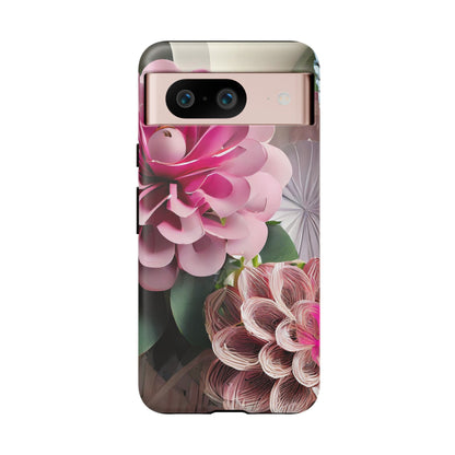 Elegant Paper Flowers Tough Phone Case
