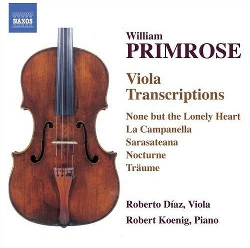 Roberto Diaz - Viola Transcription Music CD