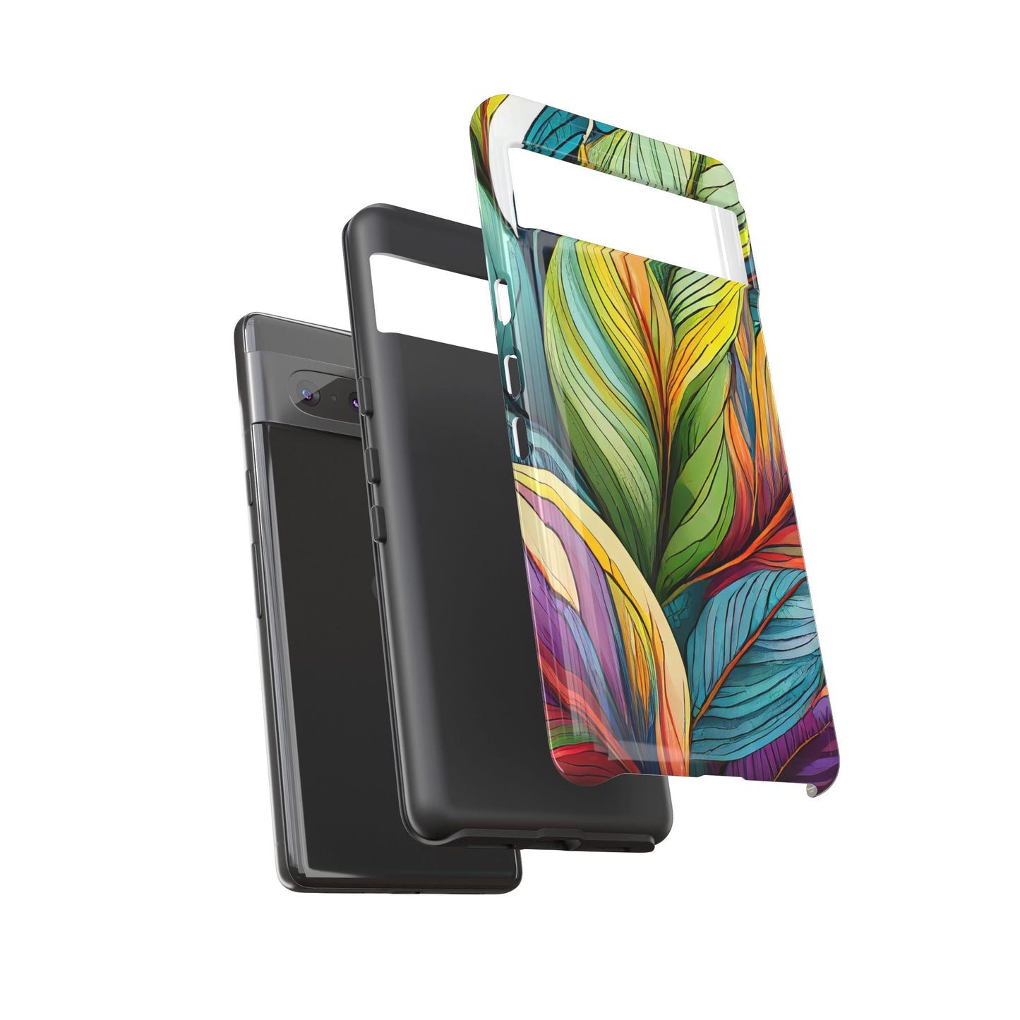 Vibrant Tropical Leaf Tough Phone Case