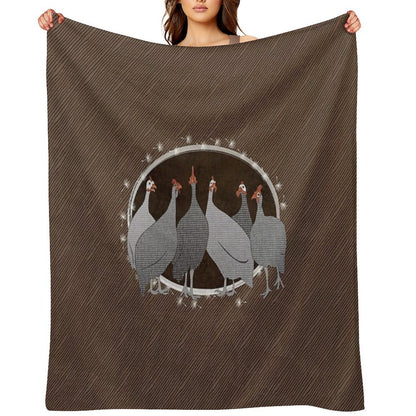 Helmeted Guineafowl Throw Blanket