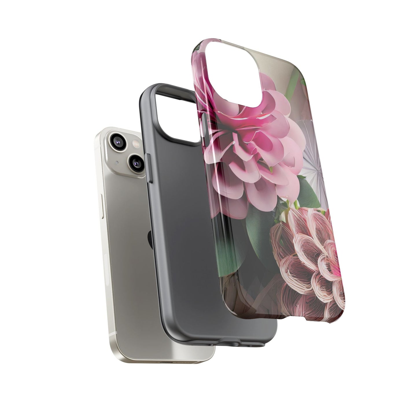 Elegant Paper Flowers Tough Phone Case