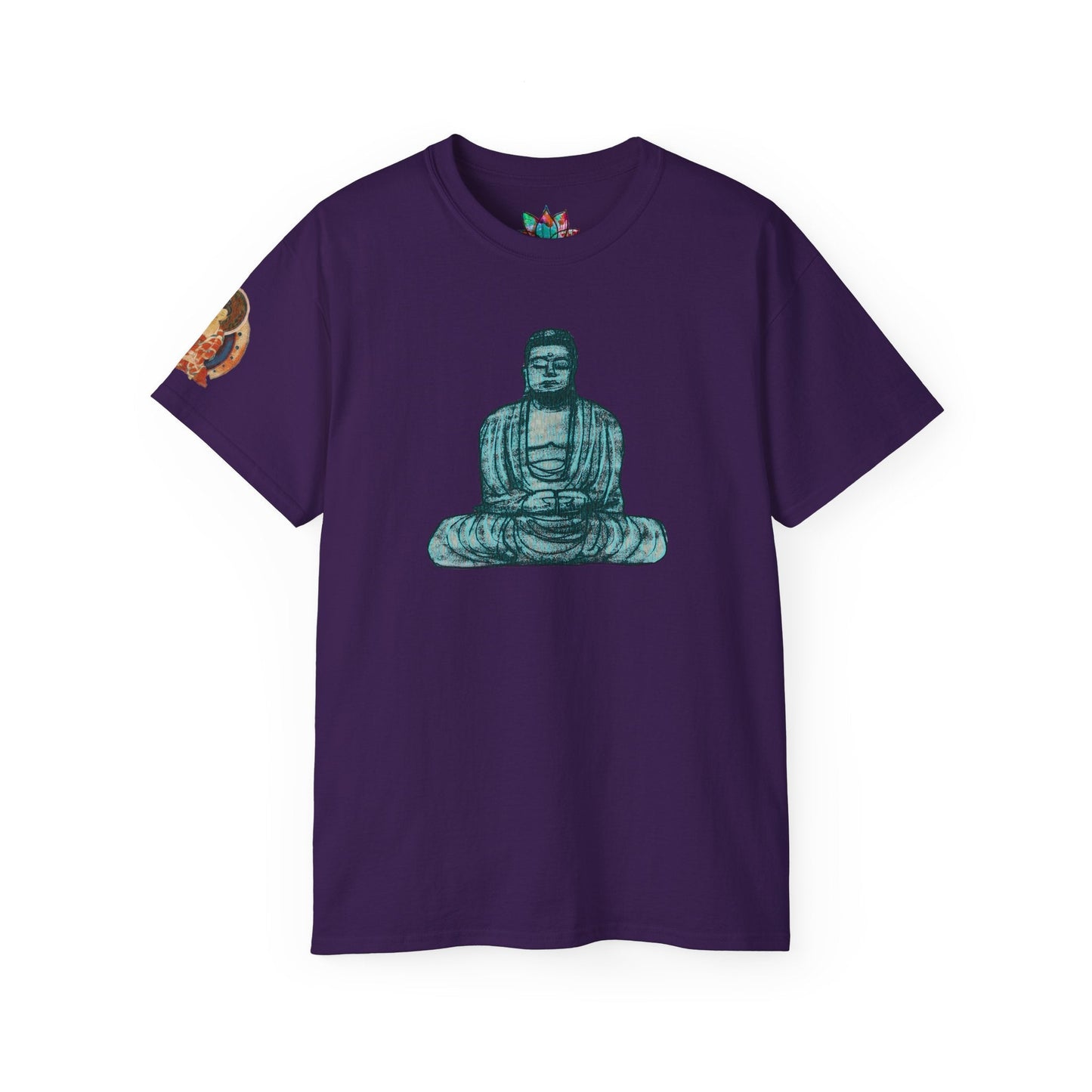 Fine Art Buddha Chalk Drawing Print Unisex Ultra Cotton Tee