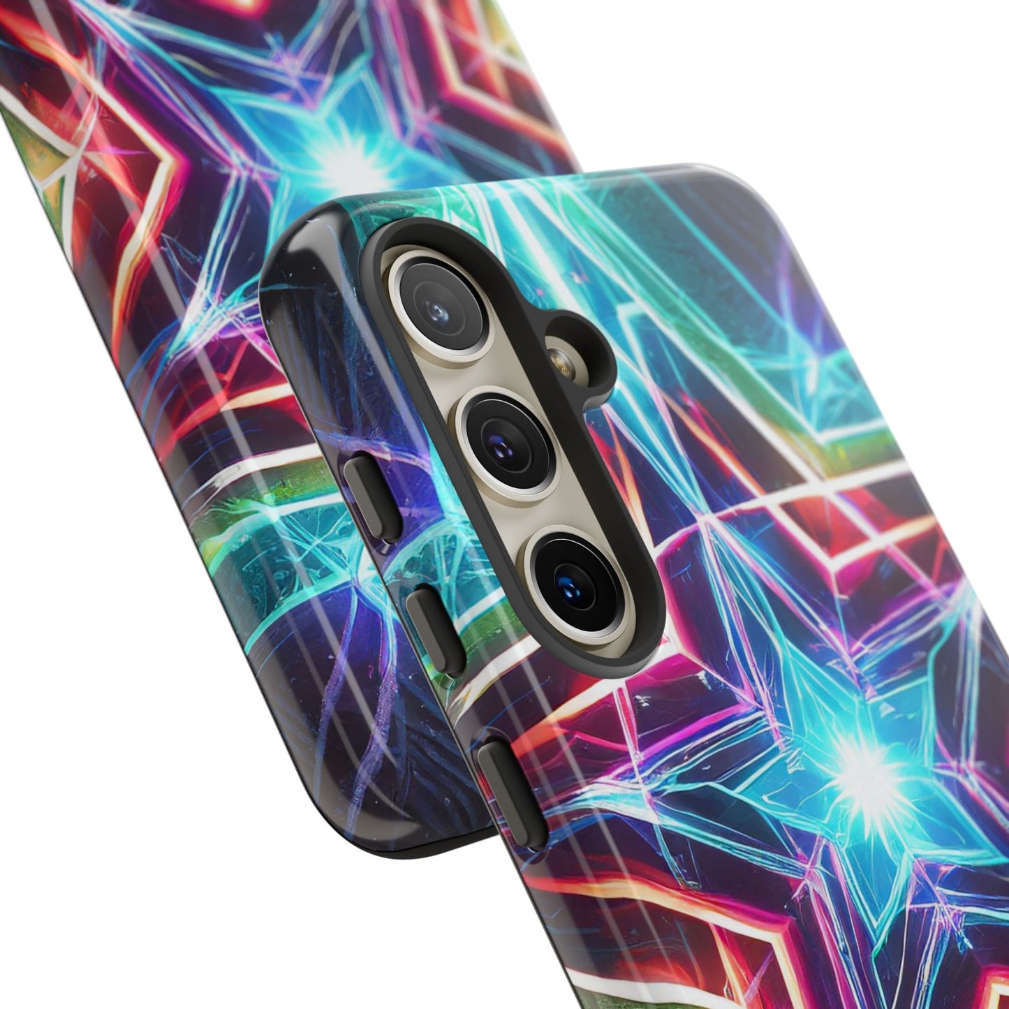 Neon Light Stars Tough Phone Case