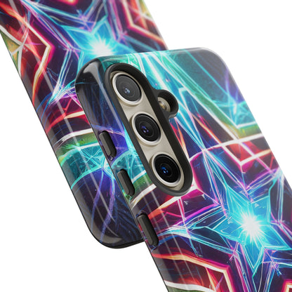 Neon Light Stars Tough Phone Case