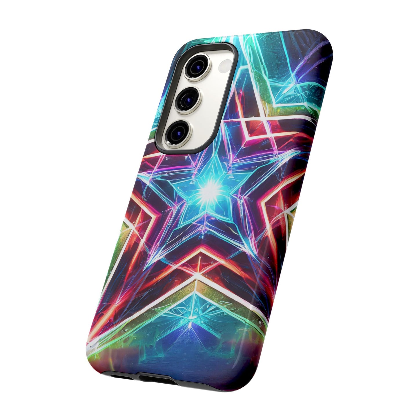 Neon Light Stars Tough Phone Case