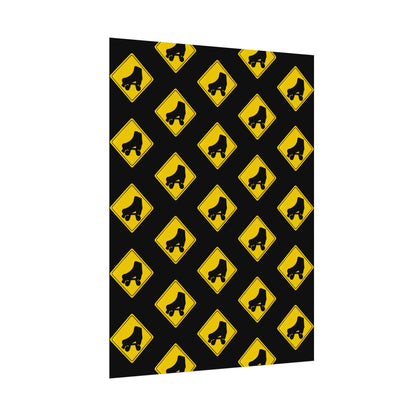 Warning Skater Rolled Poster