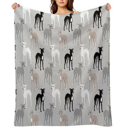 Italian Greyhounds Throw Blanket