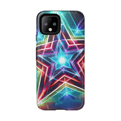 Neon Light Stars Tough Phone Case