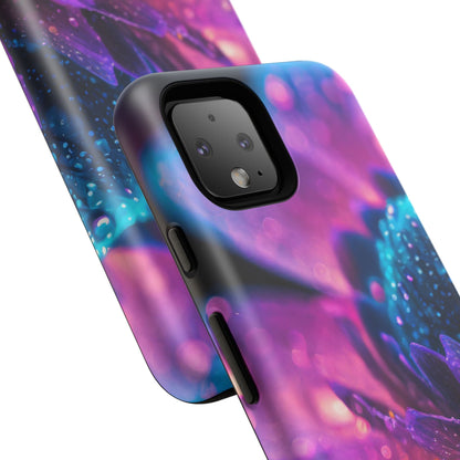 Vibrant Blue And Purple Flower Tough Phone Case