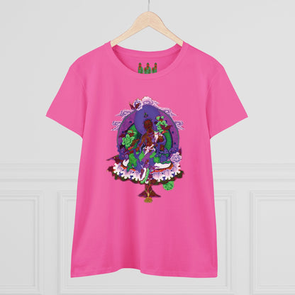 Buddha Pastel Sketch Women's Cotton Tee
