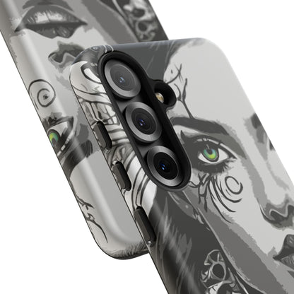 Green Eyed Devilish Beauty Tough Phone Case