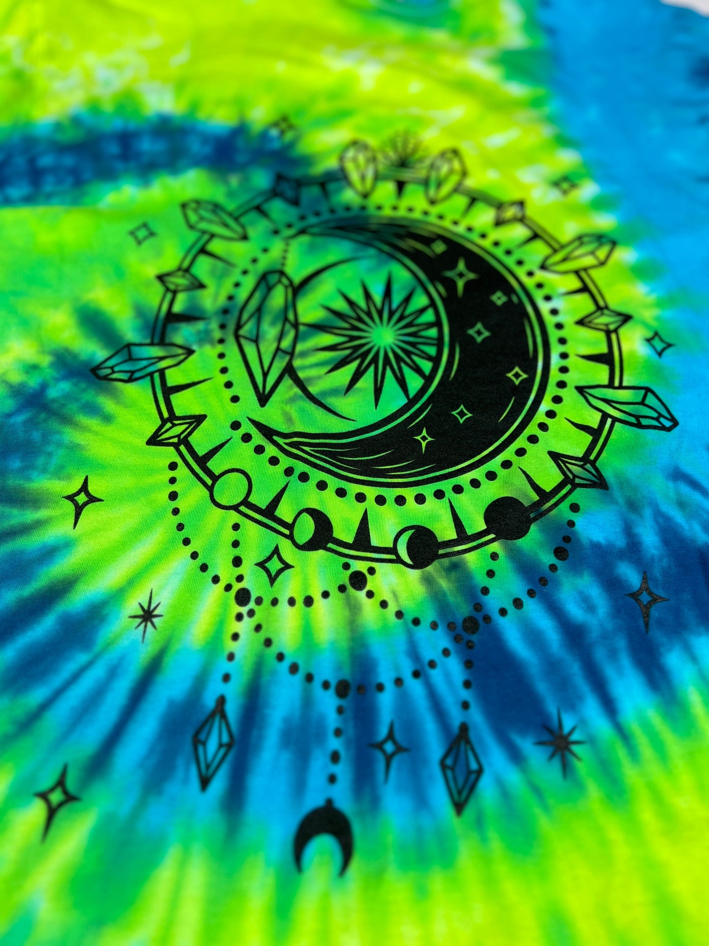 Lunar Alchemist - Unisex Tie-Dye T-shirt - Infused with Moonstone