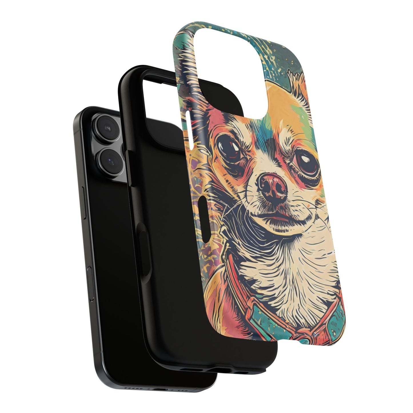 Abstract Chihuahua Tough Phone Cases