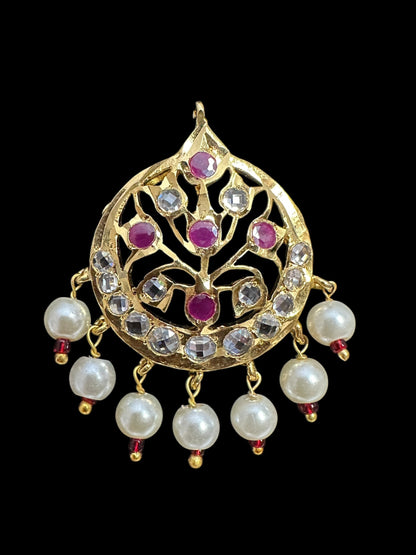 ET544 Asmee earrings in rubies (SHIPS IN 4 WEEKS )