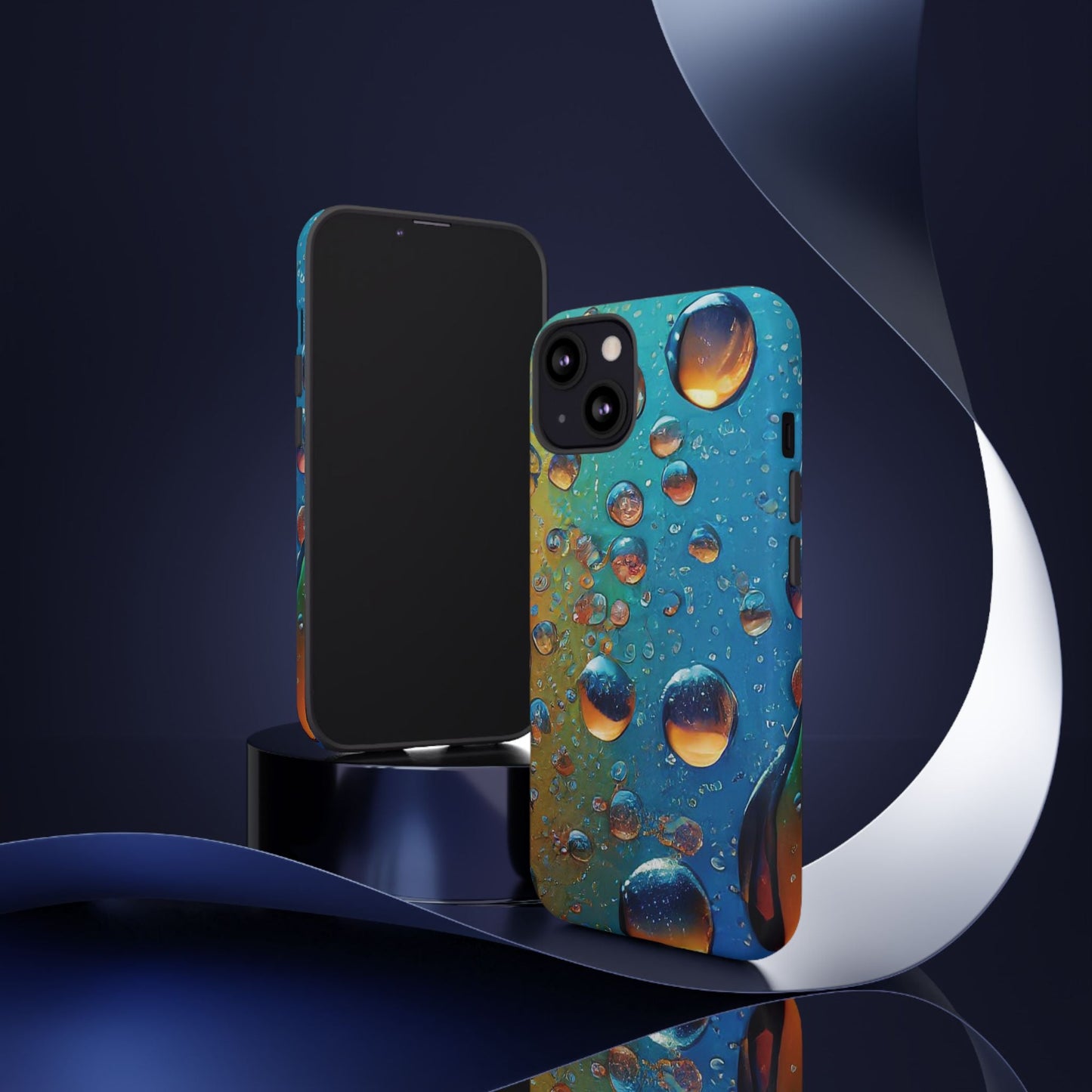 Colorful Water Droplets Tough Phone Case