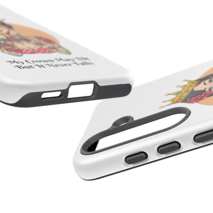 My Crown Never Falls Tattooed Girl Tough Phone Case