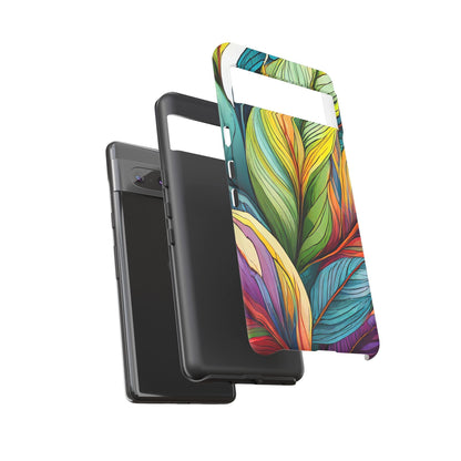 Vibrant Tropical Leaf Tough Phone Case