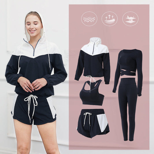 Women’s 5-Piece Quick-Dry Yoga & Fitness Suit