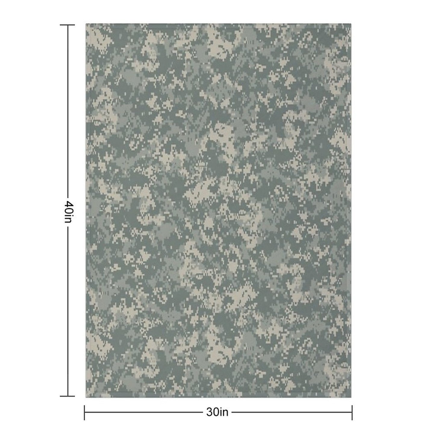 Army ACU Camouflage Throw Blanket