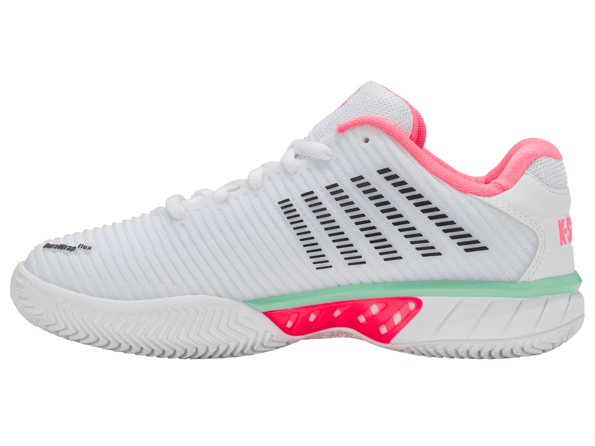 96614-178-M | HYPERCOURT EXPRESS 2 CLAY | WHITE/NEON PASTEL PINK/BLACK