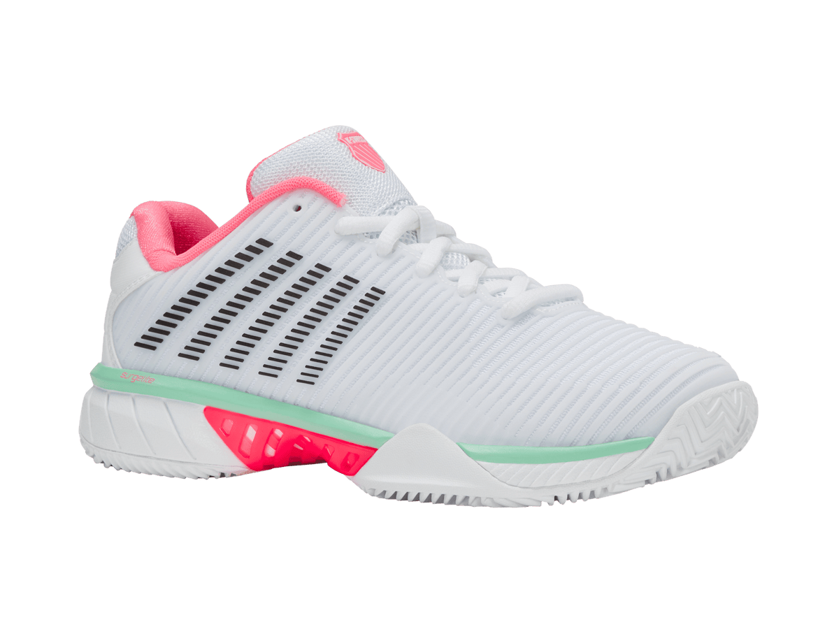 96614-178-M | HYPERCOURT EXPRESS 2 CLAY | WHITE/NEON PASTEL PINK/BLACK