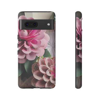 Elegant Paper Flowers Tough Phone Case