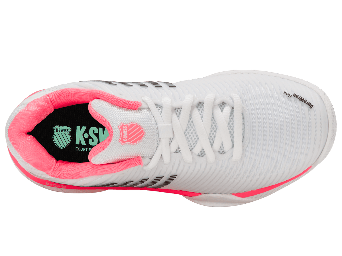 96807-178-W | HYPERCOURT EXPRESS 2-WIDE | WHITE/NEON PASTEL PINK/BLACK