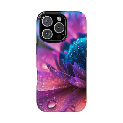 Vibrant Blue And Purple Flower Tough Phone Case