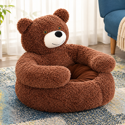 Bear Hug Plush Pet Bed