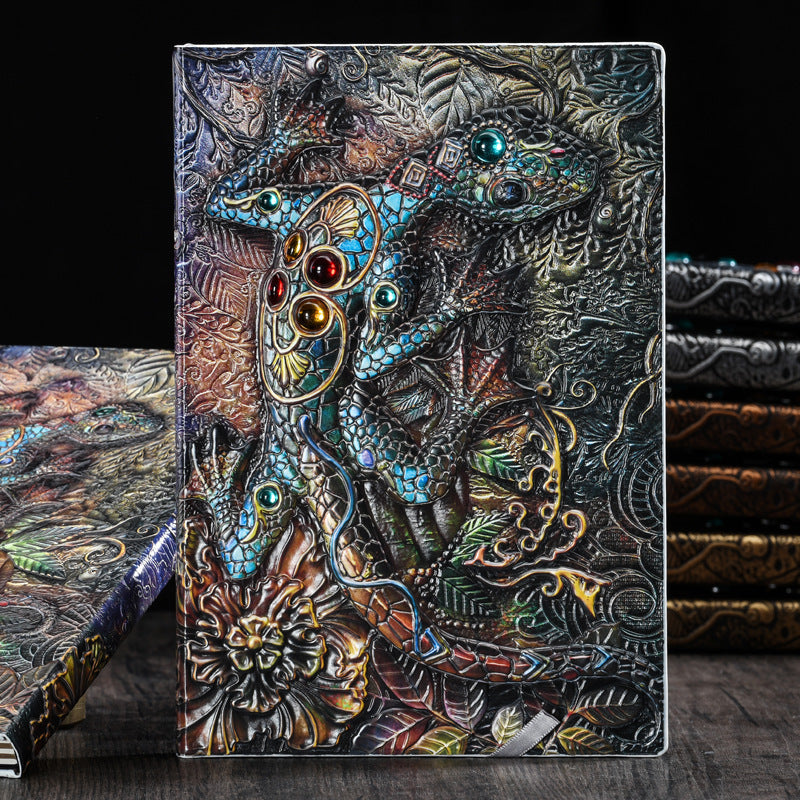3D Embossed Gecko Journal