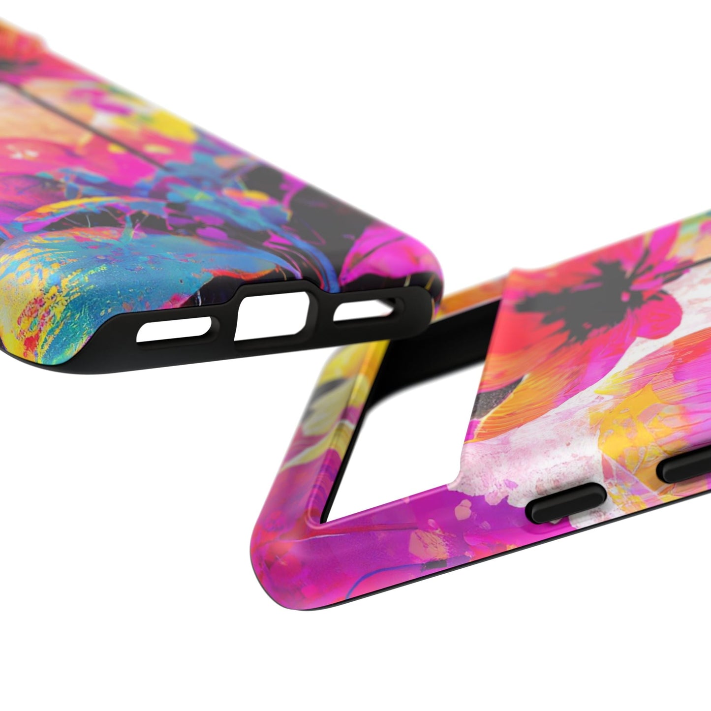Neon Floral Tough Phone Case