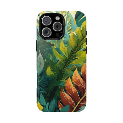 Tropical Leaf Tough Phone Case