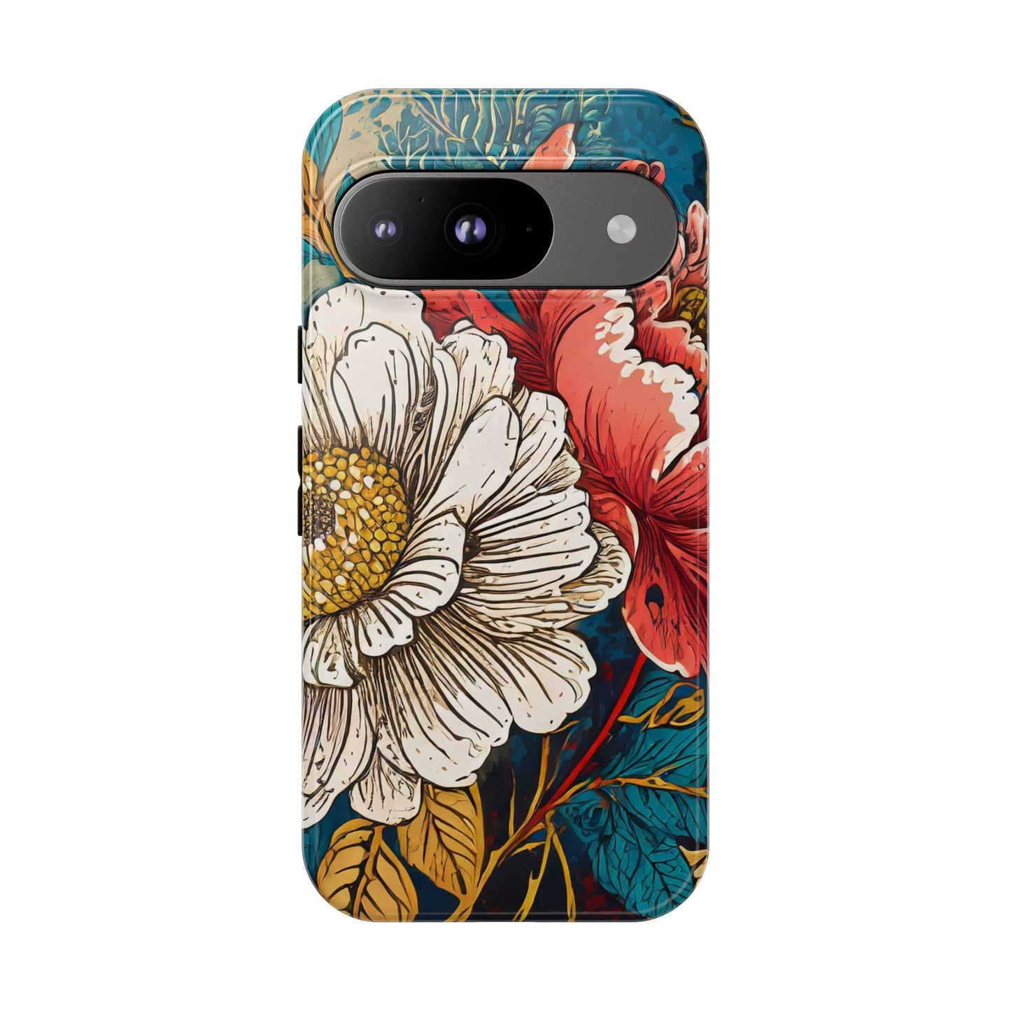 Artistic Floral Tough Phone Case