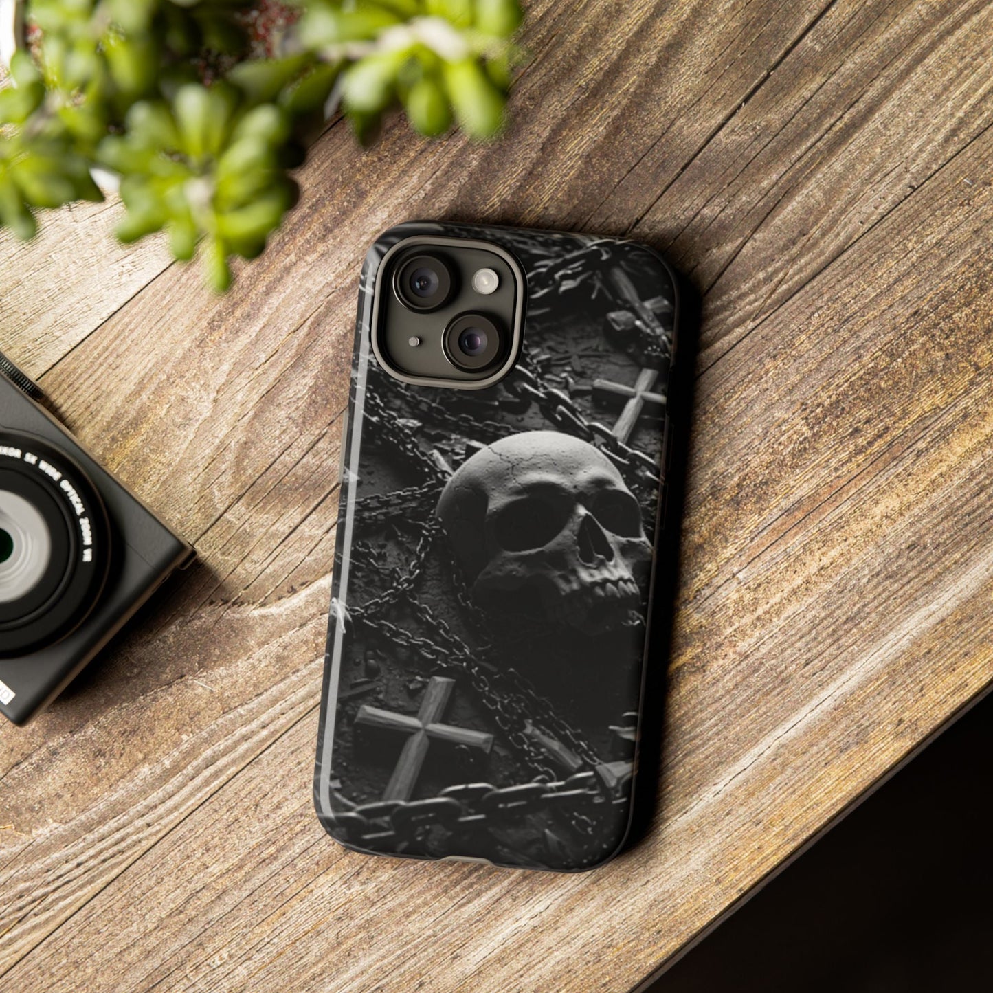 Gothic Skull Tough Phone Case