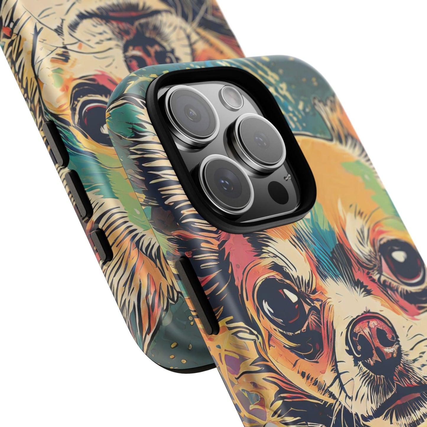 Abstract Chihuahua Tough Phone Cases