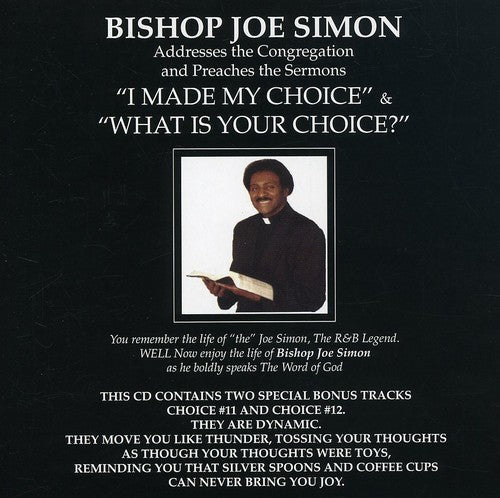 Bishop Joe Simon - Addresses the Congregation Music CD