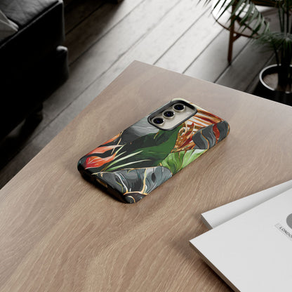 Tropical Leaf Tough Phone Case